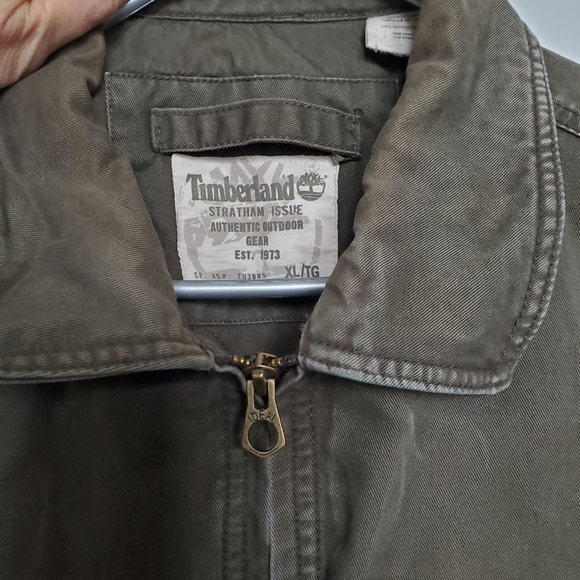 Timberland Jacket, Men's, Deep Green, XL, Zip, 3 Outside Pockets 1 Inside Pocket - Picture 3 of 8